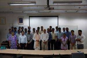 Bodhi with Blue Star employees